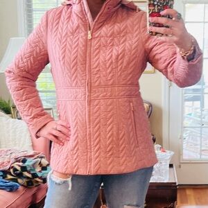Kate Spade Blish Quilted Puffer Coat with Hood
